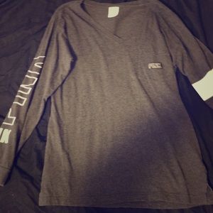 Gray PINK long sleeve shirt